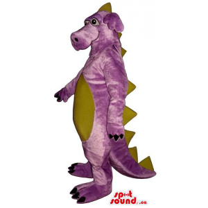 Dragão roxo da mascote de...