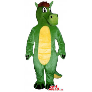 Green Dragon Mascot Plush...