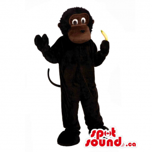Mascota Mono Negro Y Marrón...