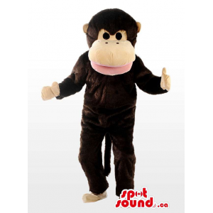 Dark Brown Plush Monkey...