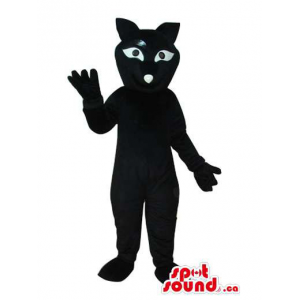 Oriental Black Cat Mascot...