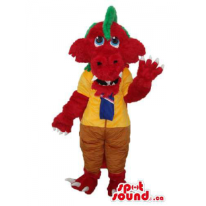 Red Monster Plush Mascot...