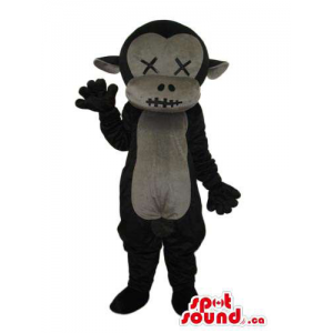 Black Plush Monkey Mascot...
