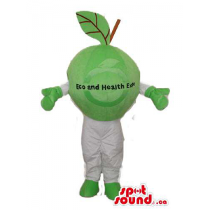 Green Apple Fruit Mascot...