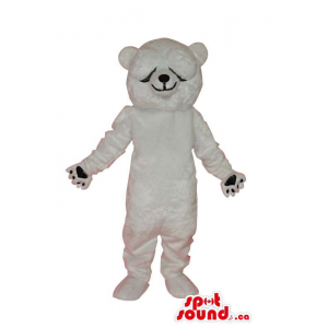 Bonito urso branco de...