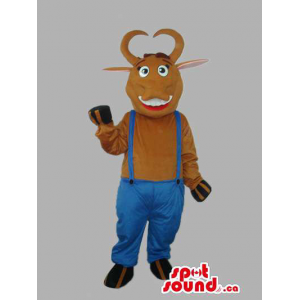 Brown Cow animal da mascote...