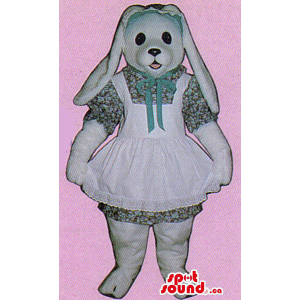 White Bunny Plush Mascot...