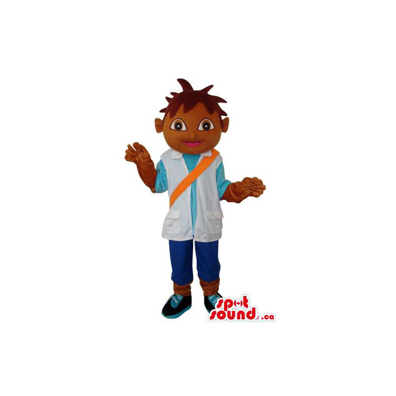Dark Dora The Explorer Boy Well-Known Cartoon Character Mascot - SpotSound  Mascots in Canada / US / Latin America Sizes L (175-180CM)