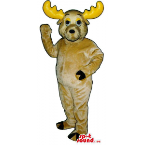 Bege Moose Plush Mascot...