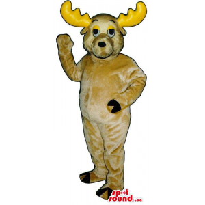 Beige Moose Plush Animal...