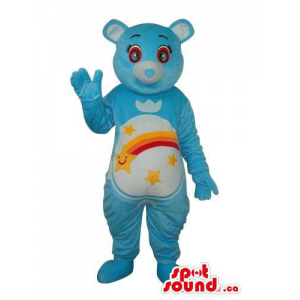 Care Bear azul mascote dos...