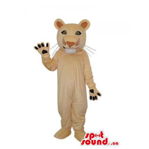 Cute Beige Wildcat Animal...