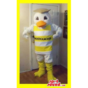 White Bird Mascot Plush...