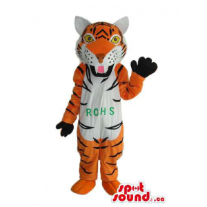 Mascota Tigre Naranja De...