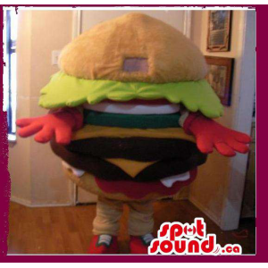 Customised Burger Mascot...