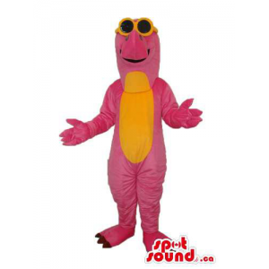 Pink And Yellow Dinosaur...