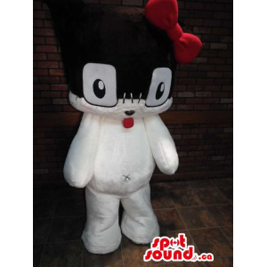 White And Black Cute Plush...