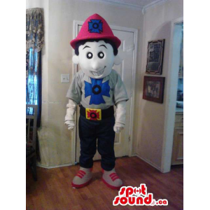 Boy Plush Mascot Dressed In...