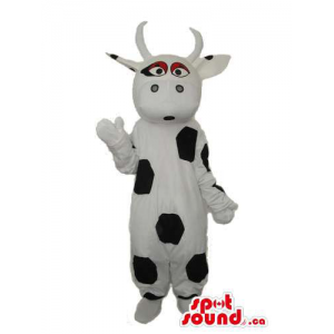 Cute Cow Plush Mascot With...