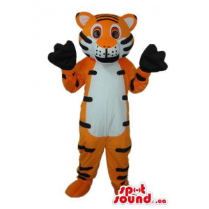 Mascota Tigre Naranja Un...