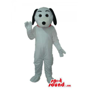 White Dog Plush Mascot Like...