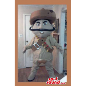 Cartoon Mexican Mascot With...