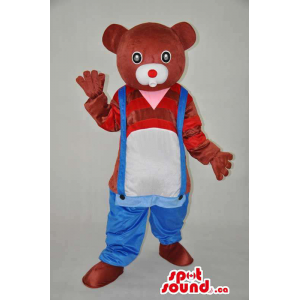 Brown Bear Plush Mascot...