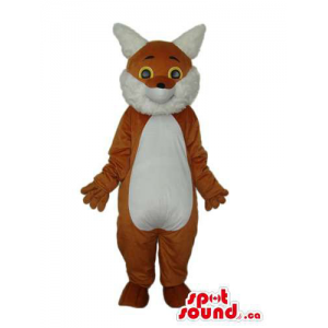 Fairy-Tale Brown Fox Mascot...