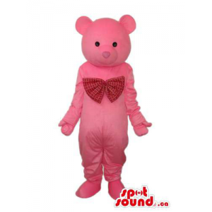 Cute Pink Teddy Bear Mascot...