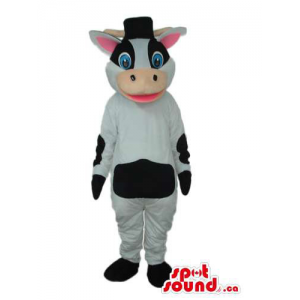 Cute Cow Plush Mascot With...