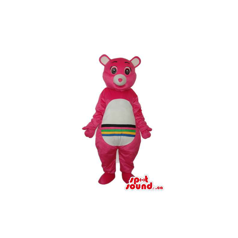 Mascota Personaje Rosa De Los Osos Amorosos Con Arcoíris - SpotSound  Mascotas en Canadá / Estados Unidos mascota / Latinoamérica Tamaño L  (175-180 CM)