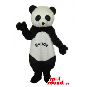 Urso de panda bonito Mascot...