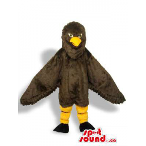 All Dark Brown Bird Plush...