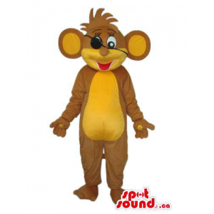 Brown e amarelo mouse Plush...