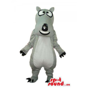 Cartoon Grey Dog Plush...