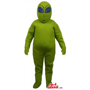 All Green Space Alien Plush...