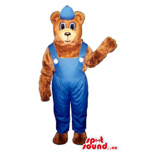 Cartoon Brown Bear Plush...