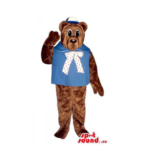 Urso marrom mascote de...