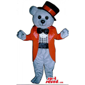 Grey Bear Plush Mascot...