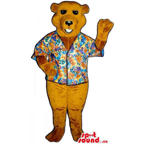 All Brown Bear Plush Mascot...
