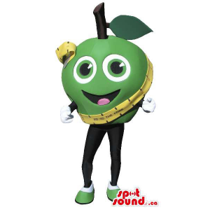 Green Apple Fruit Mascot...