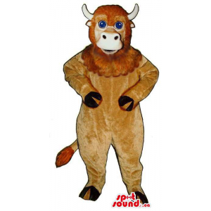 Brown Bull Animal Mascot...