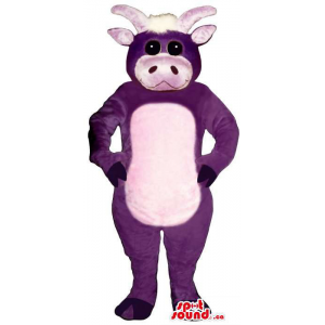 Cute Purple Cow Animal...