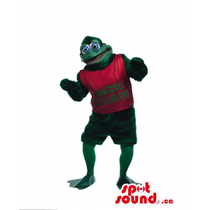 Frog Plush Mascot Dressed...