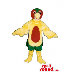 Bonito Yellow Bird Mascot...