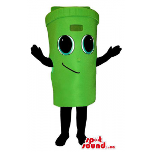 Cute Green Trash Can Or...