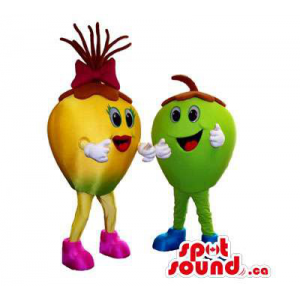 Apple Fruit Plush Mascots...