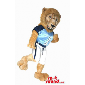 Brown Lion Plush Mascot...