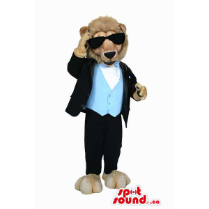 Brown Lion Mascot Plush...