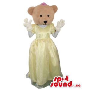 Beige Teddy Bear Girl Plush...